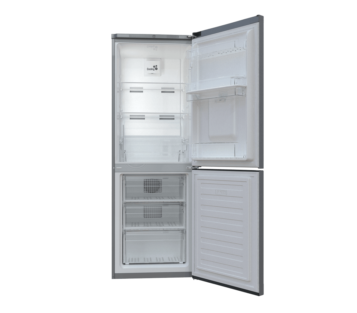 defy Fridge Defy 302L Satin Metallic Fridge Freezer Frost Free DAC639