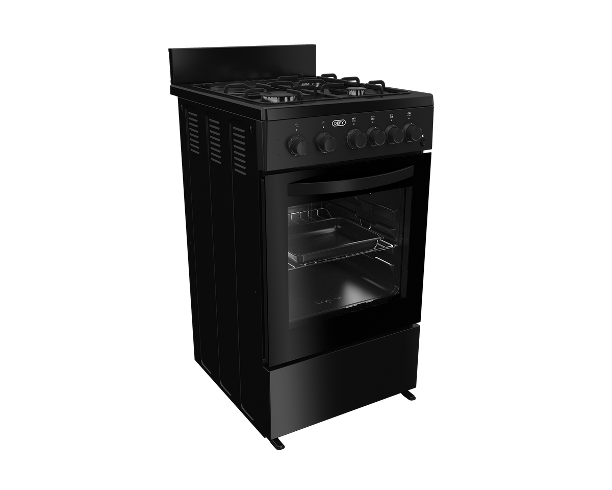 DEFY GAS/ELECTRIC STOVE Defy 50cm Gas Electric Stove Black FC (DGS578)