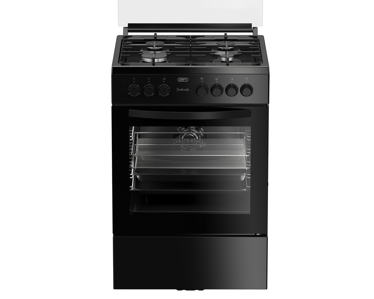 Defy GAS/ELECTRIC STOVE Defy 60cm Black Multifunction Gas Electric Stove DGS606 (7911645118553)