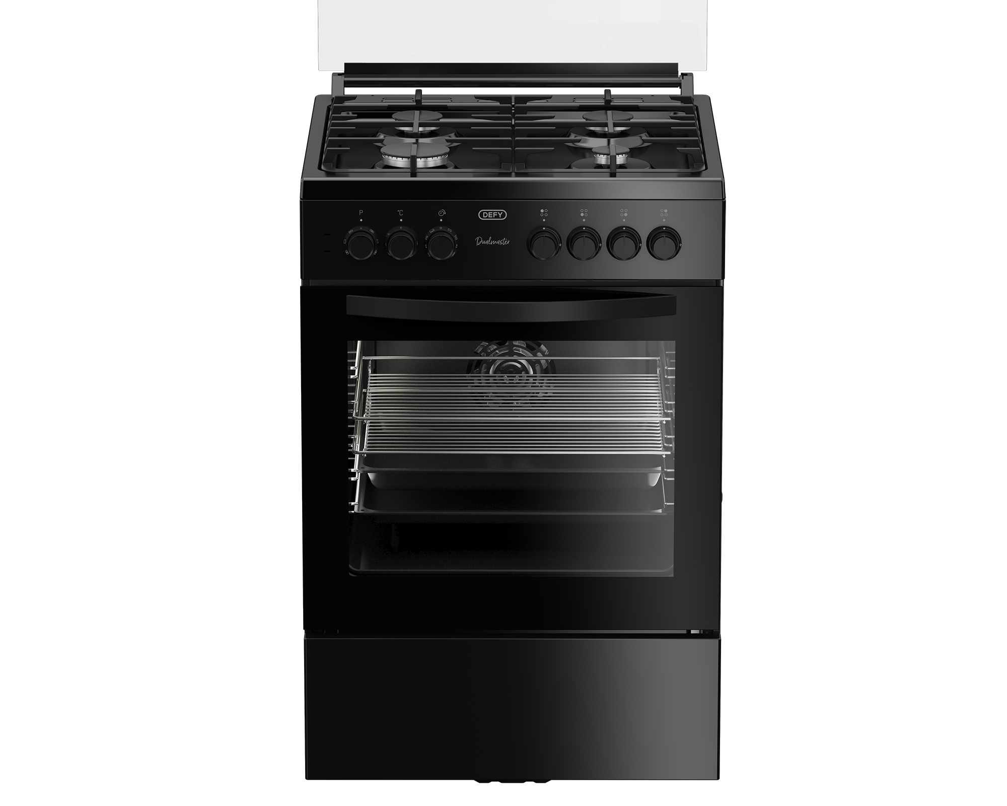 Defy GAS/ELECTRIC STOVE Defy 60cm Black Multifunction Gas Electric Stove DGS606 (7911645118553)