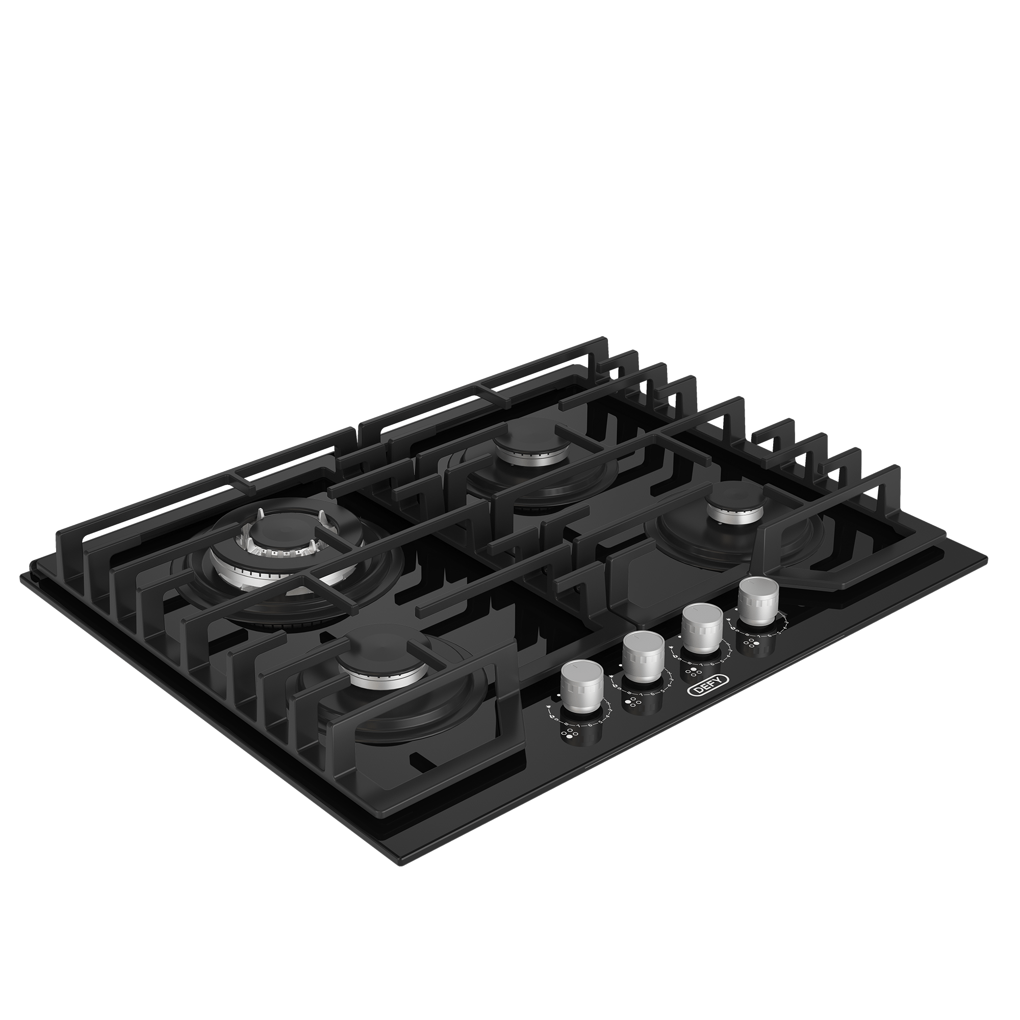 DEFY Gas Hob DEFY 65cm Black Gas HOB DHG614 (7800992923737)