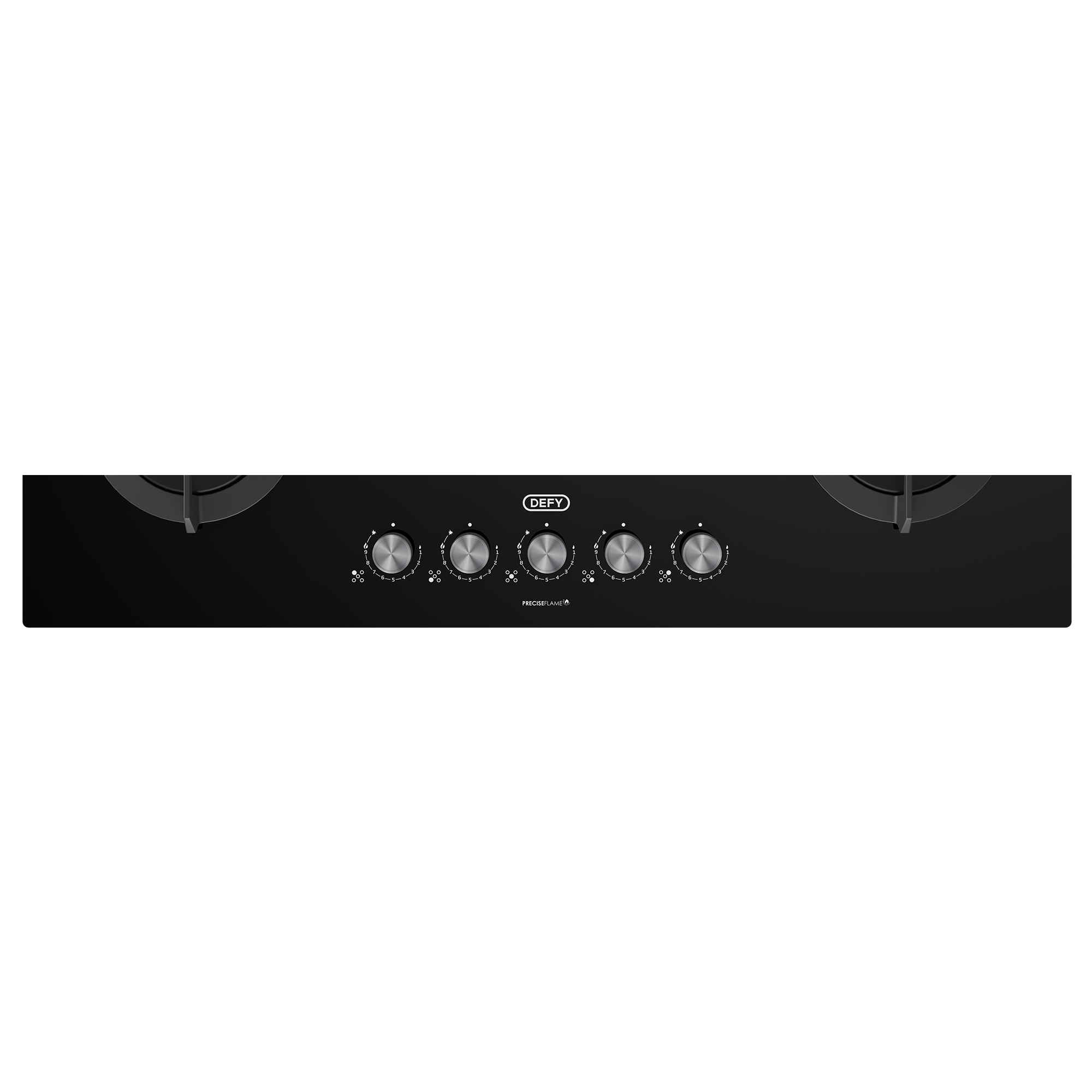 defy Gas Hob Defy 90cm Black 5 Burner Gas Hob DHG905
