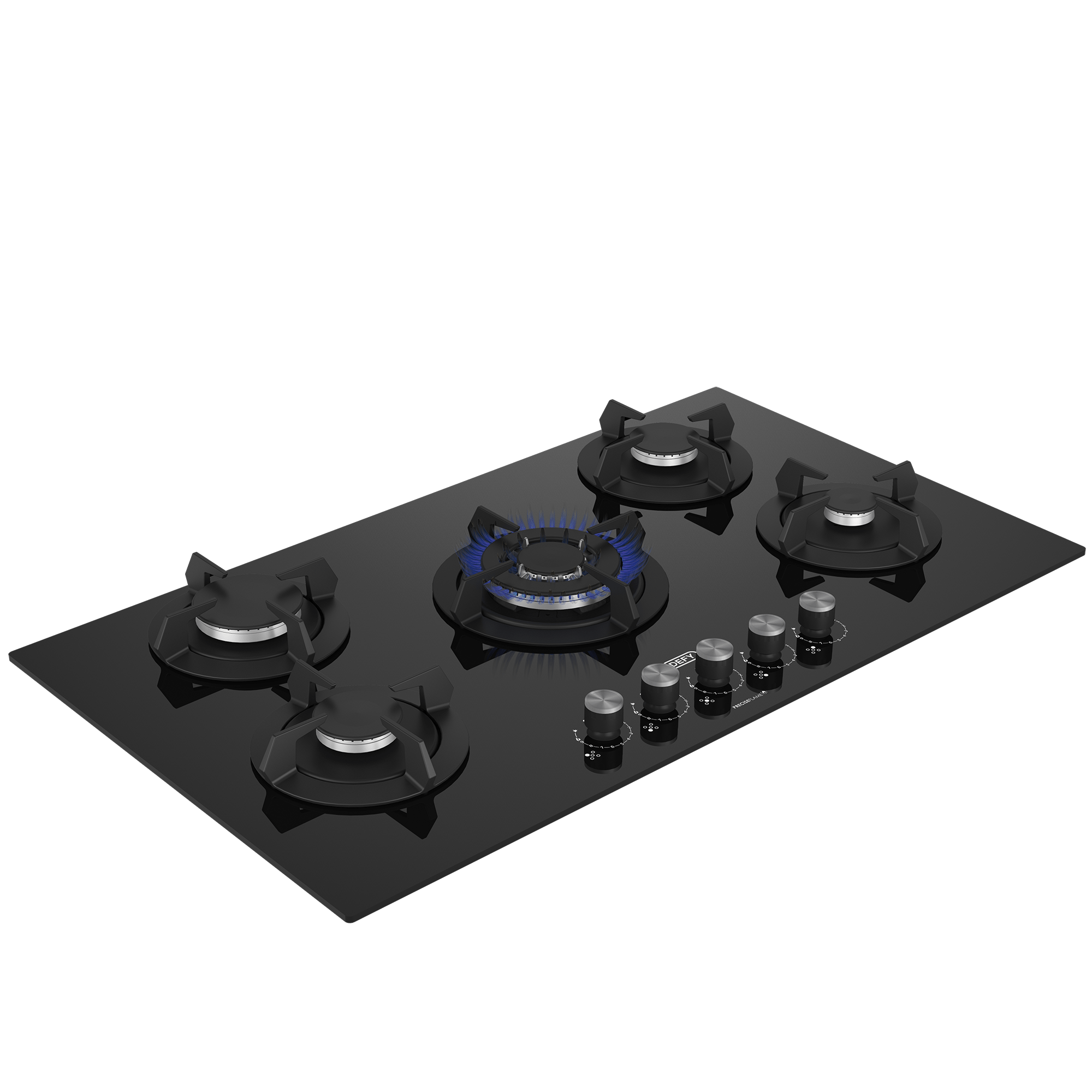 defy Gas Hob Defy 90cm Black 5 Burner Gas Hob DHG905