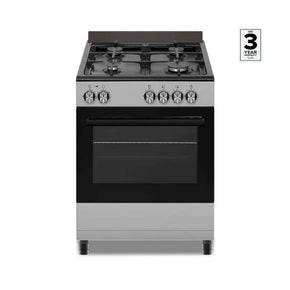 defy Gas Stove Defy 4 Burners 60cm Stainless Steel With Black Glass Gas Stove DGS602 (6566539788377)