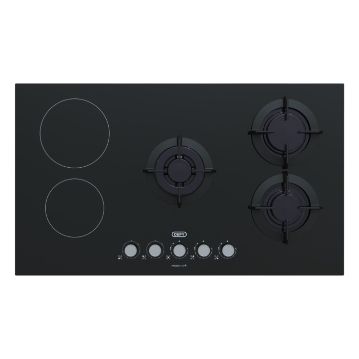 Defy Hob Defy 90cm Hybrid Gas and Electric Hob DHG902