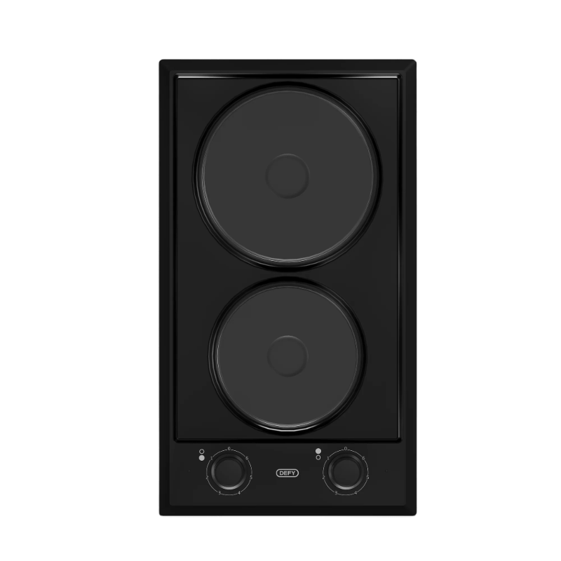 defy Hobs Defy Black 2 Plate Solid  DHD400