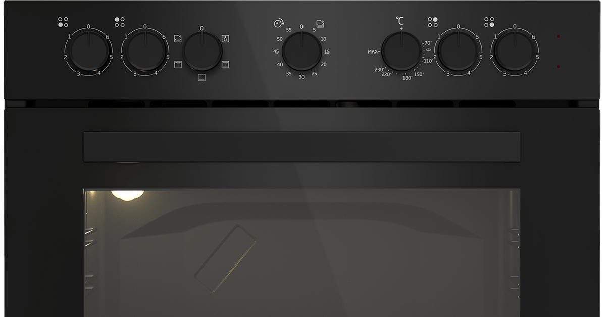 Defy Ovens Defy 60cm Black Undercounter Oven DBO482E (7768855019609)