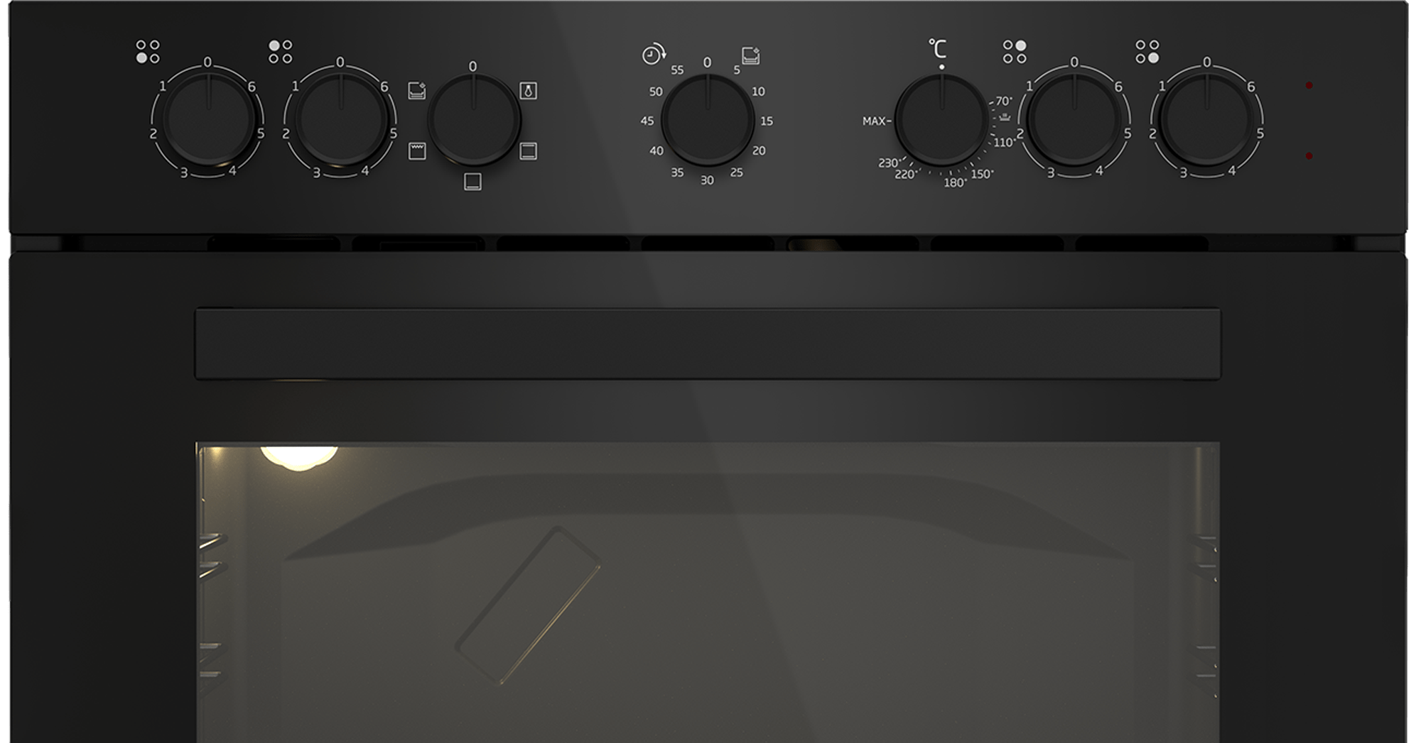 Defy Ovens Defy 60cm Black Undercounter Oven DBO482E (7768855019609)
