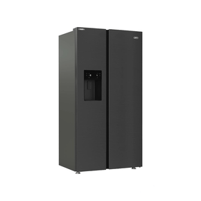 defy Side by side fridge Defy 525L Black Side-By-Side Door Fridge DFF567 (7697511055449)