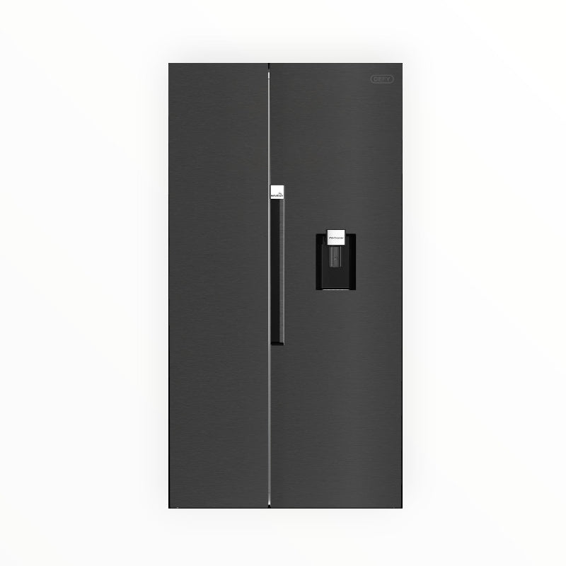 Defy Side by side fridge Defy 555L Side By Side Eco Natural Light Metallic DFF647