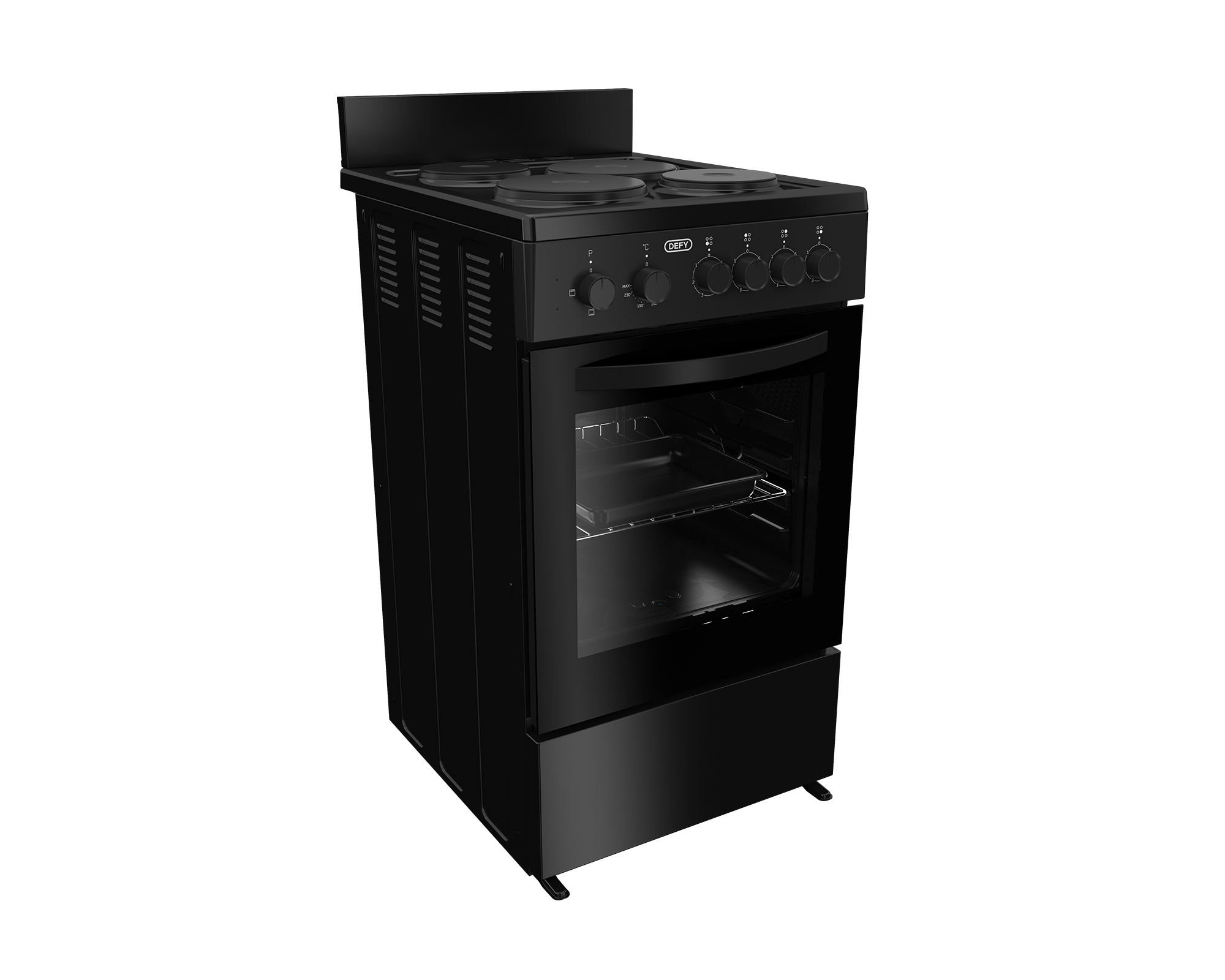 DEFY Stove Defy 50cm Black 4 Plate Electric Stove DSS554 (7765428666457)