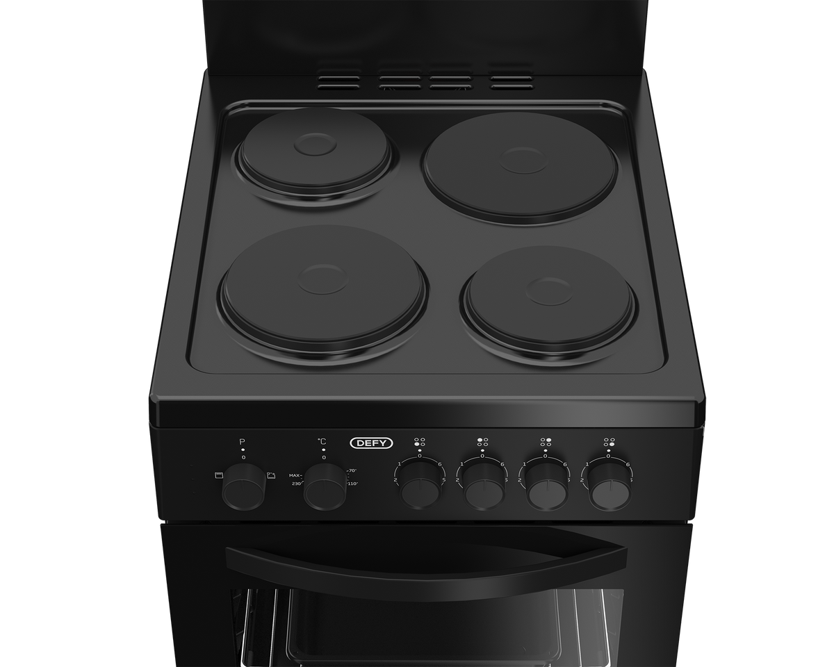 DEFY Stove Defy 50cm Black 4 Plate Electric Stove DSS554 (7765428666457)
