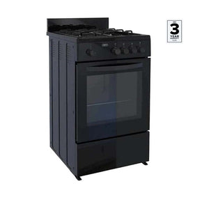 defy STOVE Defy 60L Black 4 Burner Gas Stove DGS568 (2061572833369)