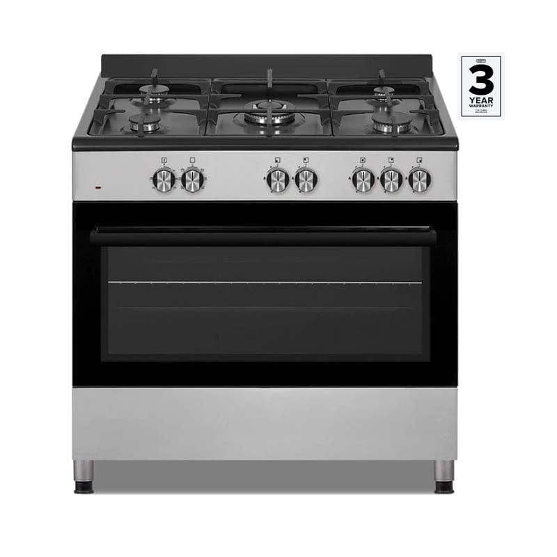 defy STOVE DEFY 90cm Black and Silver  Gas/Electric Stove DGS902 (4728033509465)