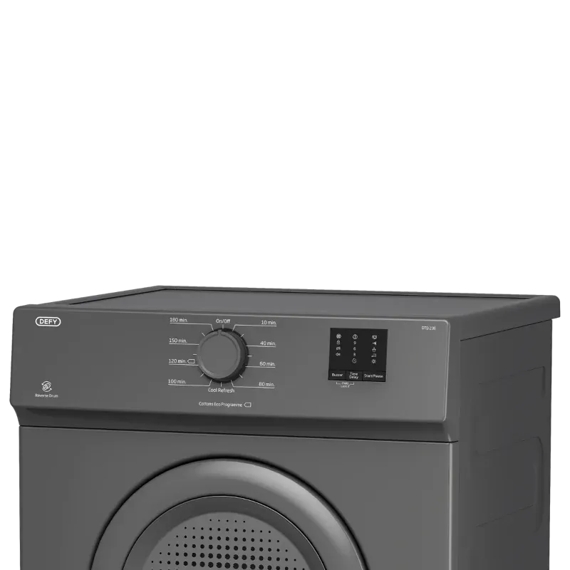 DEFY Tumble Dryer Defy 6kg Grey Air Vented Dryer - DTD236
