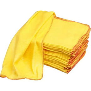 defy Vacuum Cleaner Kitchen Essentials Yellow Dusters 80% Cotton Cleaning Cloths 50x40cm 12pk (7471558951001)