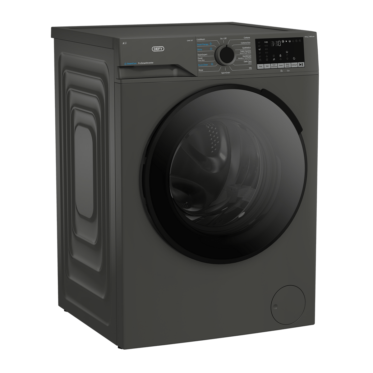 DEFY WASHING MACHINE Defy 10kg Manhattan Gray Front Loader DAW397