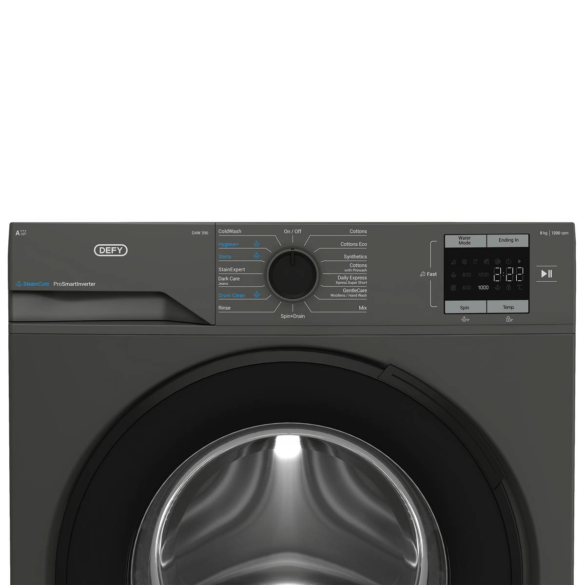 DEFY WASHING MACHINE Defy 8kg Manhattan Gray Front Loader DAW396