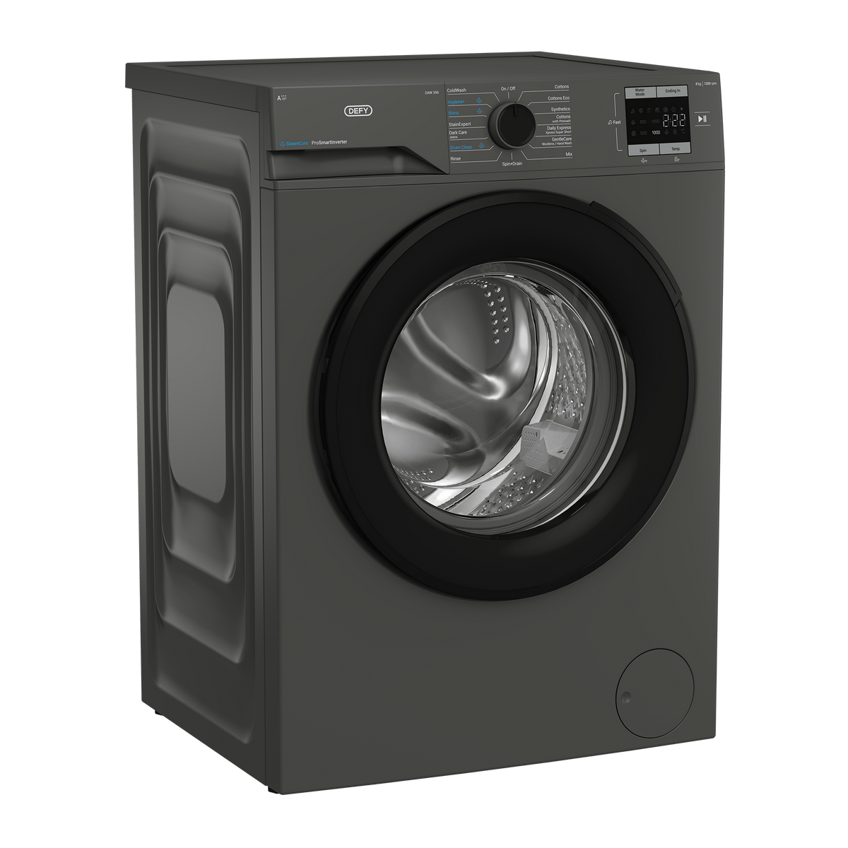 DEFY WASHING MACHINE Defy 8kg Manhattan Gray Front Loader DAW396