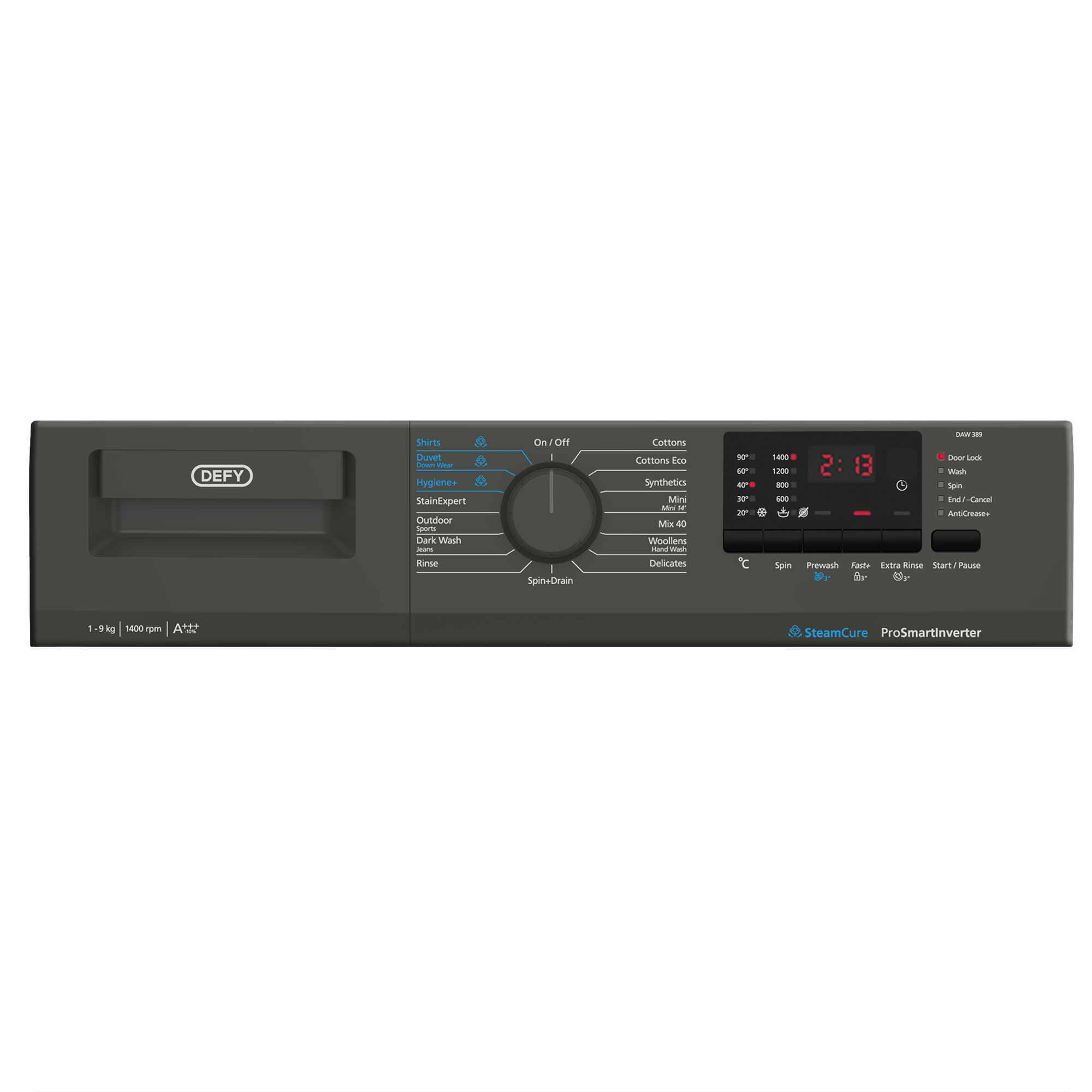 DEFY Washing Machines Defy 9kg Washing Machine DAW389