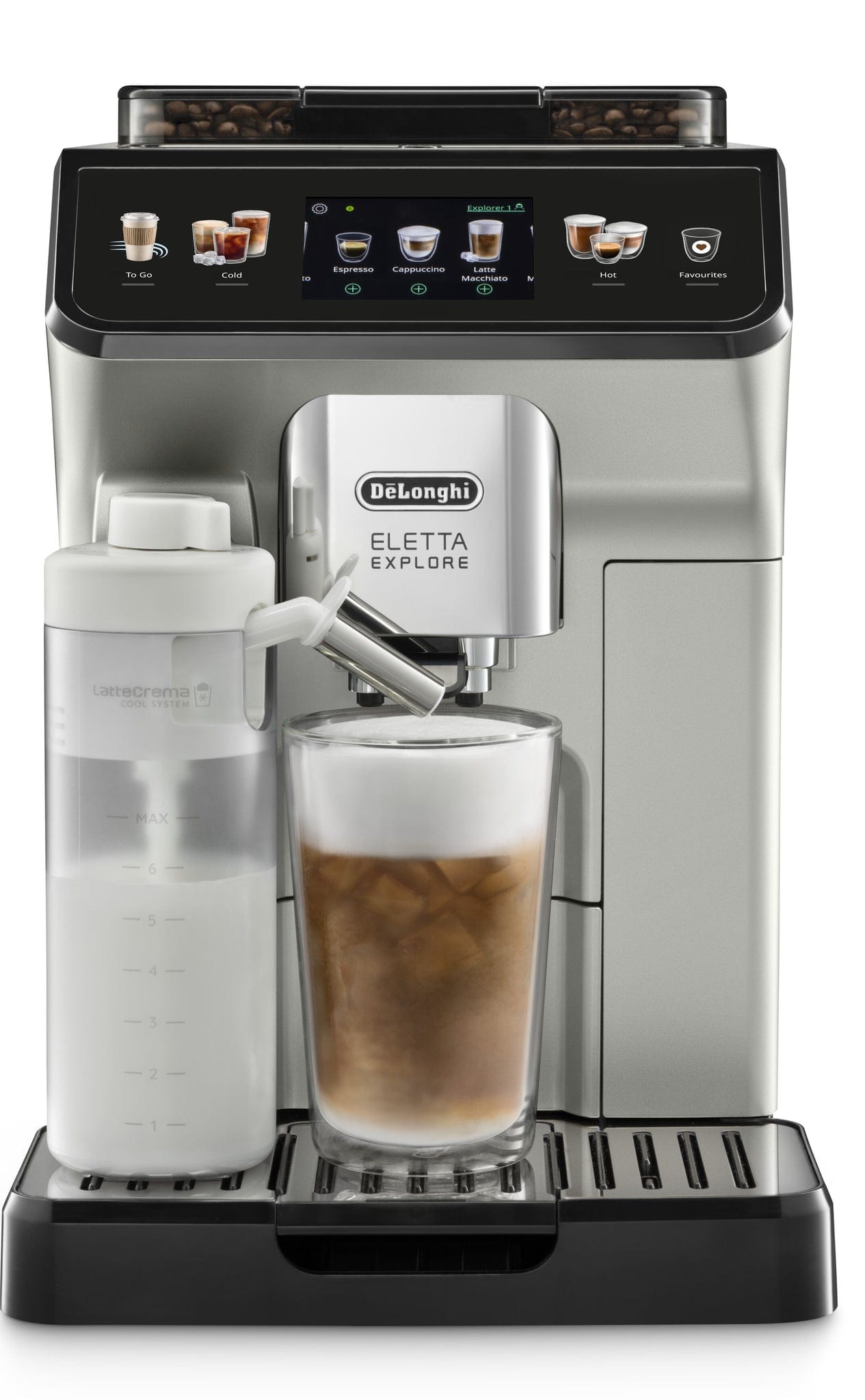 Delonghi COFFEE MACHINE Delonghi Eletta Explore Bean To Cup Coffee Machine ECAM450.65.S (7162224476249)