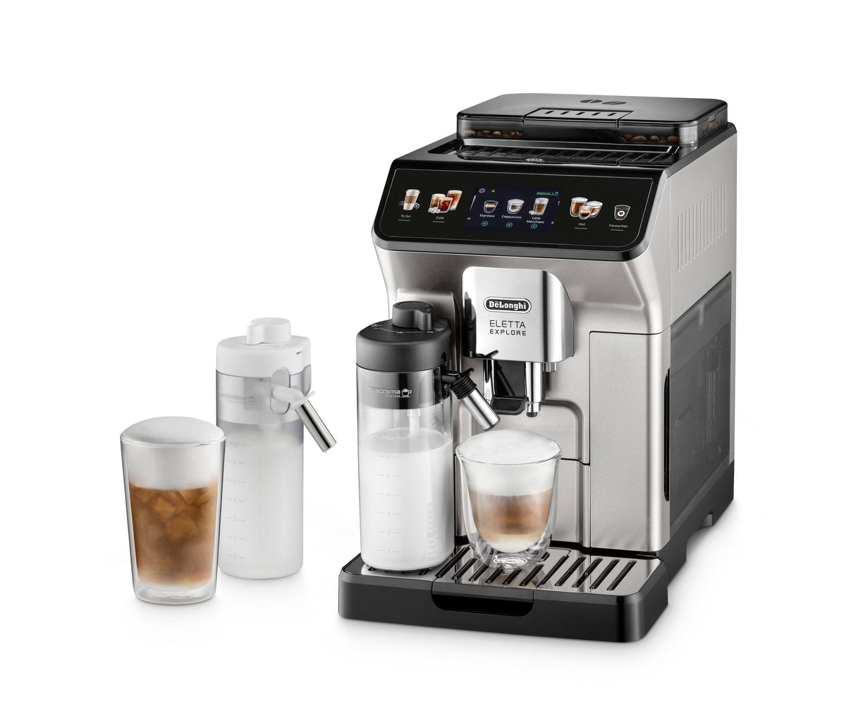 Delonghi COFFEE MACHINE Delonghi Eletta Explore Bean To Cup Coffee Machine ECAM450.65.S (7162224476249)