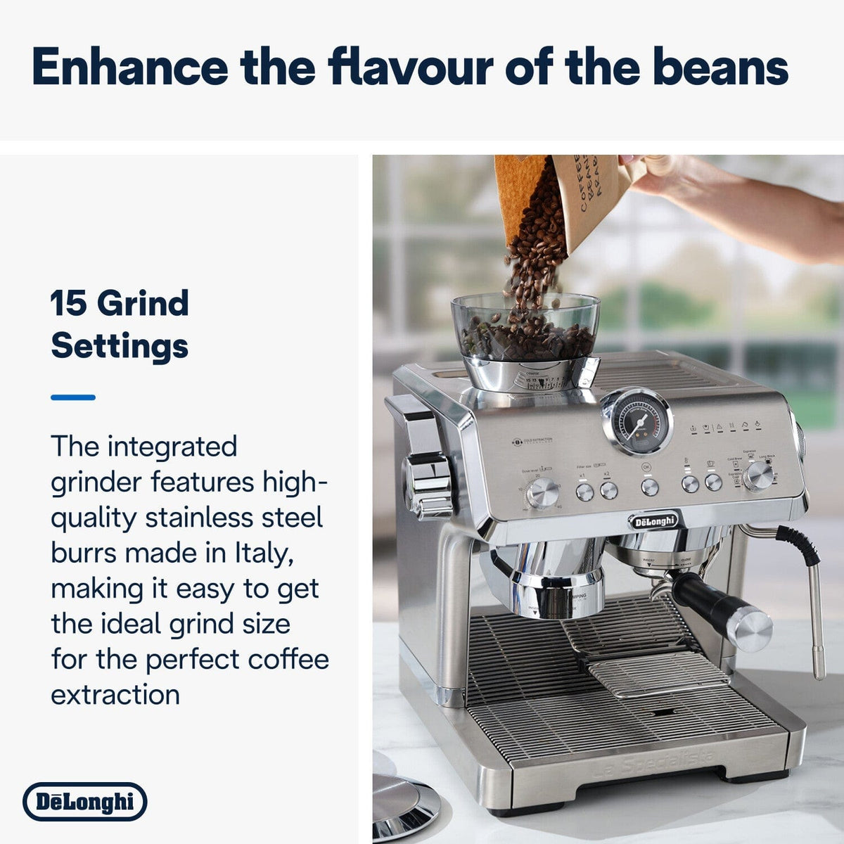 Delonghi COFFEE MACHINE Delonghi La Specialista Opera Manual Pump Espresso Machine - EC9555.M