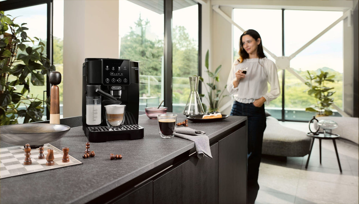Delonghi COFFEE MACHINE Delonghi Magnifica Start + Milk Bean To Cup Coffee Machine ECAM220.60.B (4762707951705) (7738764656729)