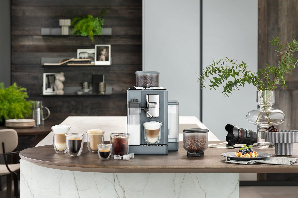 Delonghi COFFEE MACHINE Delonghi Rivelia Bean to Cup Coffee Machine Pebble Grey EXAM440.55.G