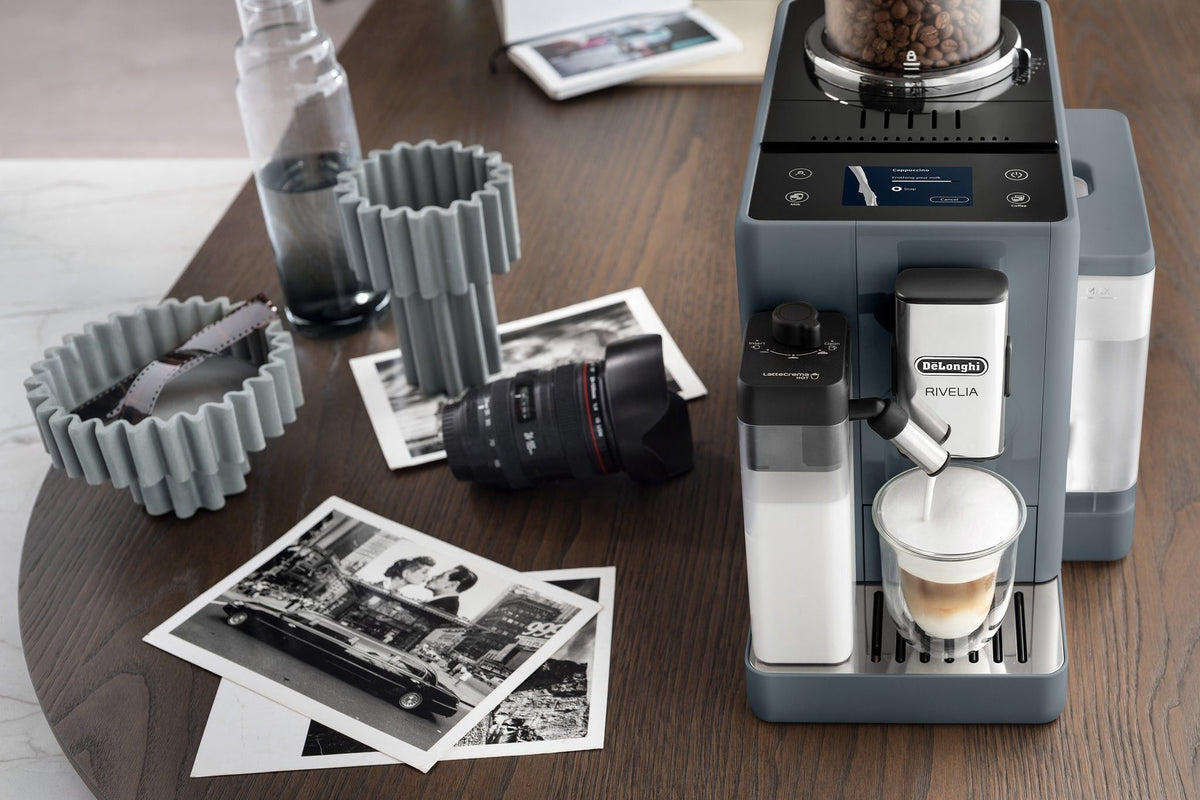 Delonghi COFFEE MACHINE Delonghi Rivelia Bean to Cup Coffee Machine Pebble Grey EXAM440.55.G