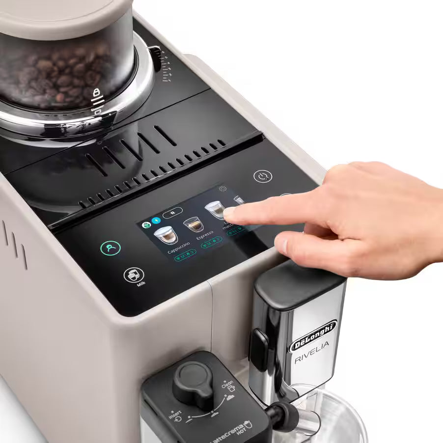 Delonghi COFFEE MACHINE Delonghi Rivelia Bean To Cup Coffee Machine Sand Beige EXAM440.55.BG