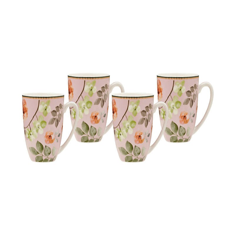 Delonghi COFFEE MACHINE Maxwell & Williams Arcadia Coupe Mug Set of 4 Pink 420ml YD0038
