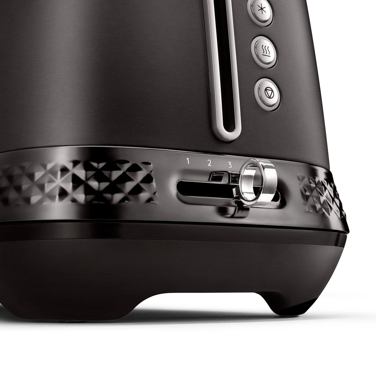 Delonghi Diadema Long Slot 4 Slice Toaster Black Metal CTV3003.BK.