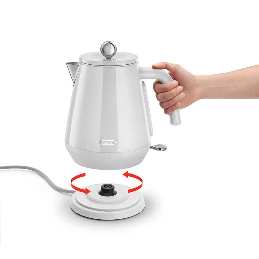 Delonghi KETTLE Delonghi Eclettica Kettle Whimsical White KBY2001.W (7812540891225)