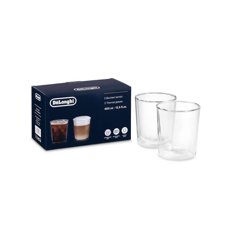 Delonghi MUG DeLonghi Double Wall Thermal Glasses 400ml Set Of 2 DLSC318 (7877137924185)