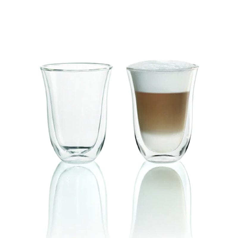 Delonghi MUG Delonghi Double Walled Latte Macchiato Glasses 220ml DLSC312