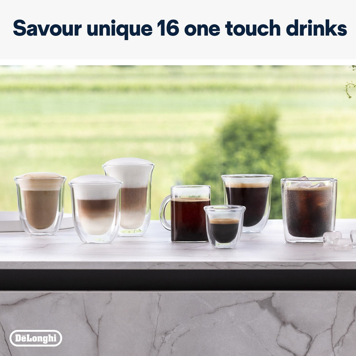 Delonghi Rivelia Bean to Cup Coffee Machine Green EXAM440.55.GR