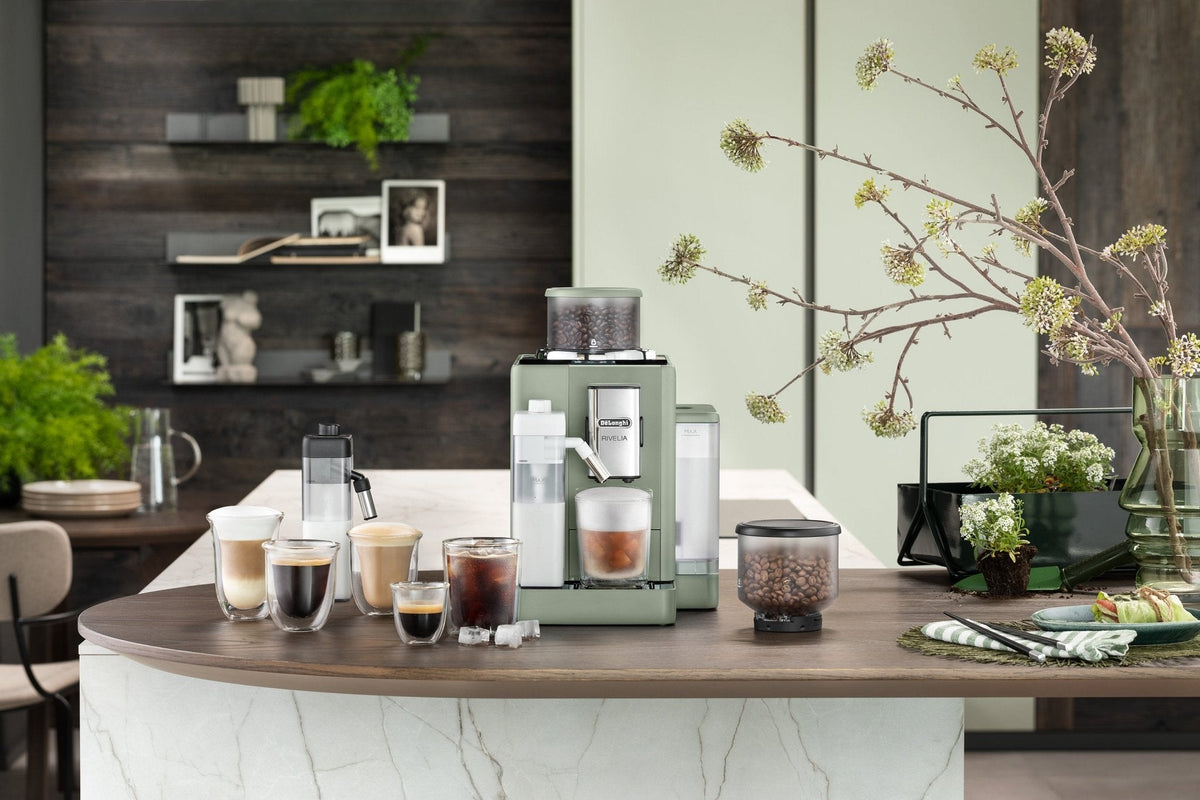Delonghi Rivelia Bean to Cup Coffee Machine Green EXAM440.55.GR
