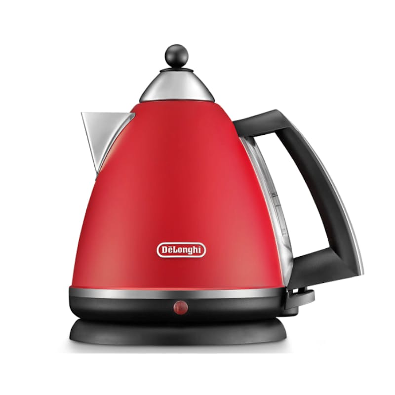 Delonghi TOASTER DeLonghi Argento Toaster & Kettle Set Red (7884326699097)