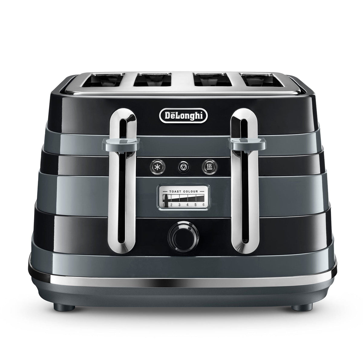 Delonghi TOASTER Delonghi Avvolta Class 4 Slice Toaster Black CTAC4003.BK
