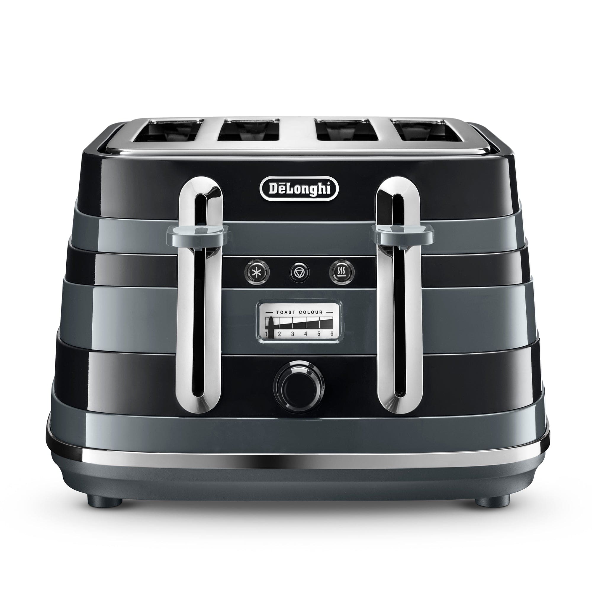 Delonghi TOASTER Delonghi Avvolta Class 4 Slice Toaster Black CTAC4003.BK