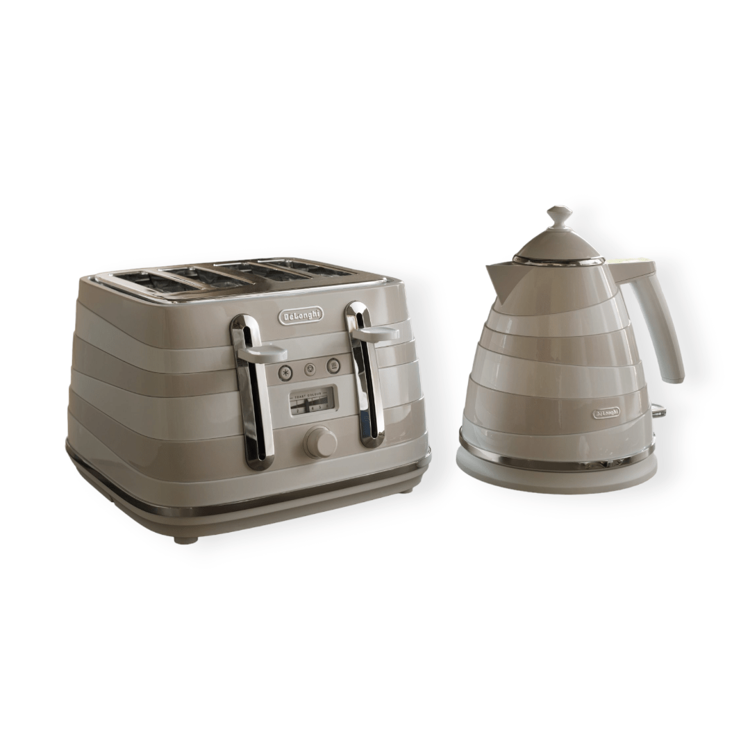Delonghi TOASTER Delonghi Avvolta Kettle & Toaster Breakfast Pack - White (7396470554713)