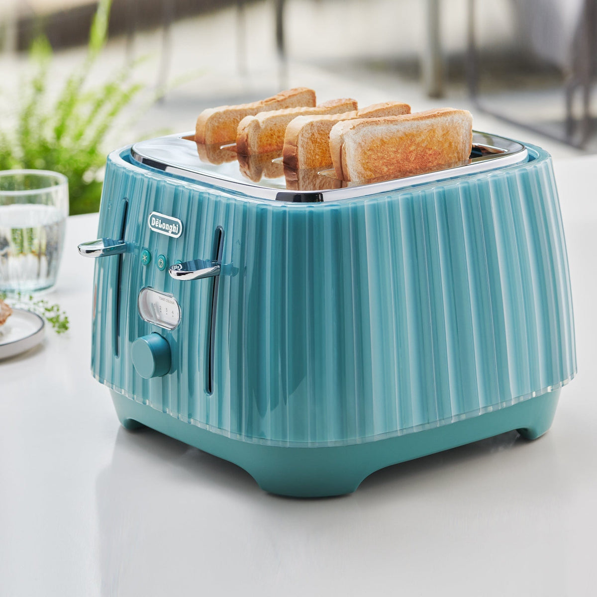 Delonghi TOASTER Delonghi Ballerina 4 Slice Toaster Laguna Green CTD4003.GR (7400474214489)