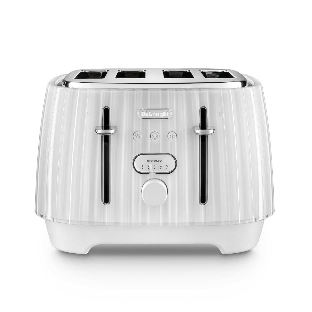 Delonghi TOASTER Delonghi Ballerina 4 Slice Toaster Opaline White CTD4003.W (7400473067609)