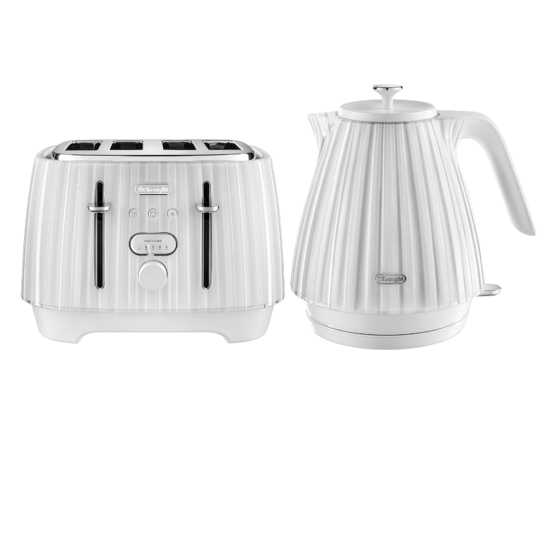 Delonghi TOASTER Delonghi Ballerina Kettle And Toaster Set White (7400477786201)