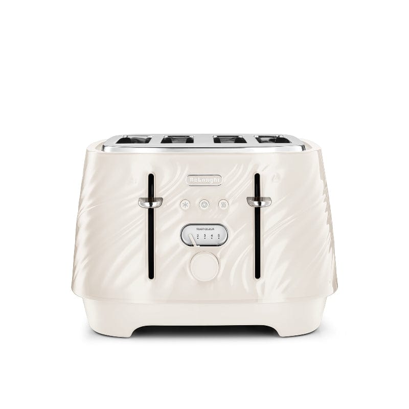 Delonghi TOASTER Delonghi Ballerina Seta 4 Slice Toaster Silk Beige CTDS4003.CR