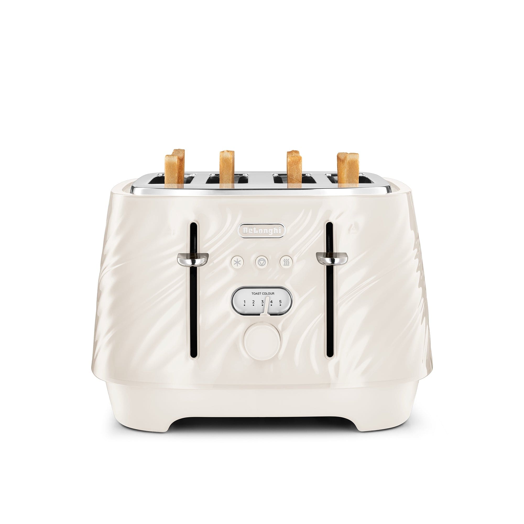 Delonghi TOASTER Delonghi Ballerina Seta 4 Slice Toaster Silk Beige CTDS4003.CR