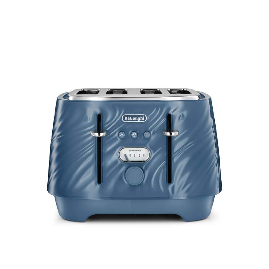 Delonghi TOASTER Delonghi Ballerina Seta 4 Slice Toaster Silk Blue CTDS4003.BL (7824935747673)