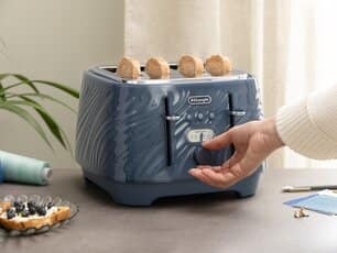 Delonghi TOASTER Delonghi Ballerina Seta 4 Slice Toaster Silk Blue CTDS4003.BL (7824935747673)