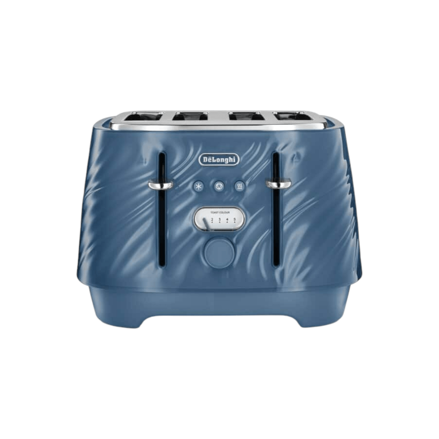 Delonghi TOASTER Delonghi Ballerina Seta 4 Slice Toaster Silk Blue CTDS4003.BL